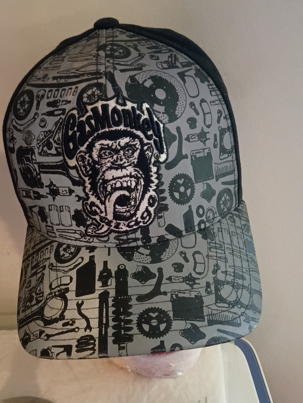 GasMonkey Gray Graphic Snapback Hat